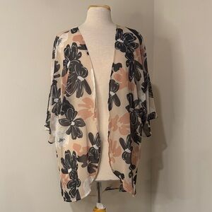 Floral Sheer Kimono Cardigan